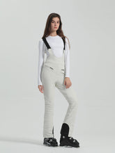 Petos de esquí ajustados y muy elásticos de color liso para mujer de Gsou Snow